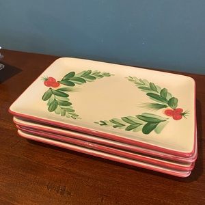 SLAH Gail Pittman Christmas memories - set of 4 appetizer plates